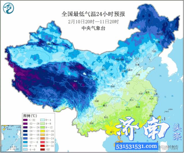 济南国家基本气象站发布最新一周天气预报