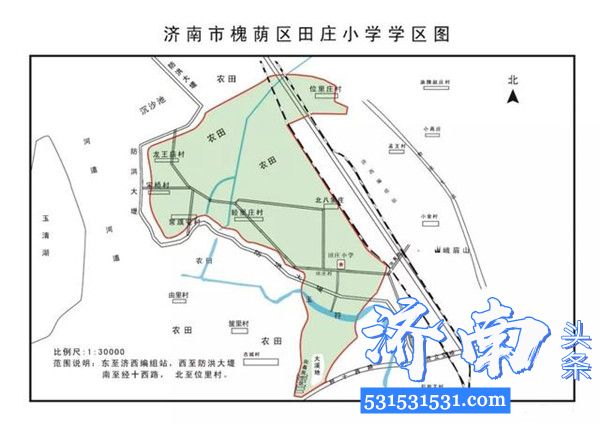 济南市槐荫区小学学区范围图、中学对口学校表请保留