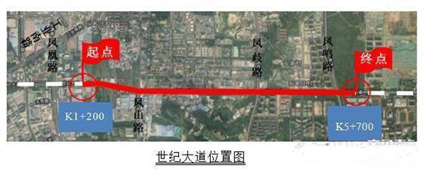 4月26至30日济南世纪大道将采取半幅施工摊铺最后一层沥青计划5月1建成通车