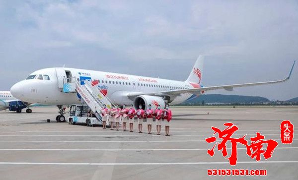 全球首架“Hello 5G号”飞机在杭州萧山国际机场举行了接机仪式