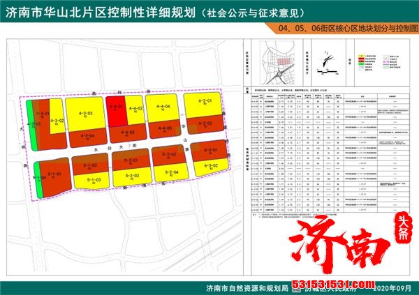 济南市华山北片区控制性详细规划公式