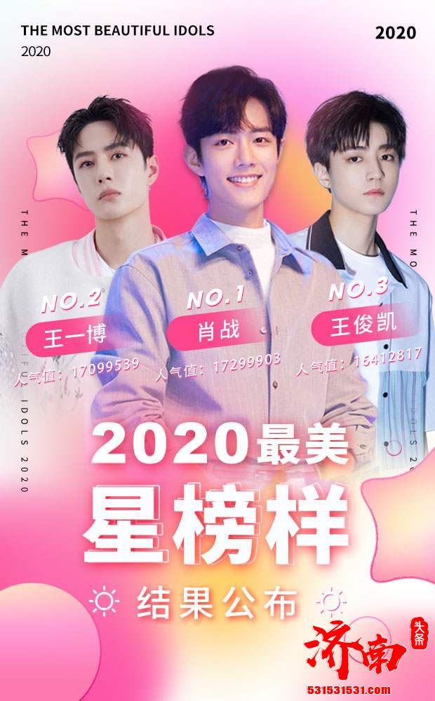 最终“2020最美星榜样”TOP3排名实至名归