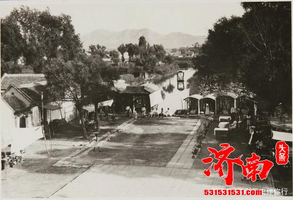 30年代济南市的老照片：铁公祠，大明湖，济南泺口黄河铁桥是什么样子呢？