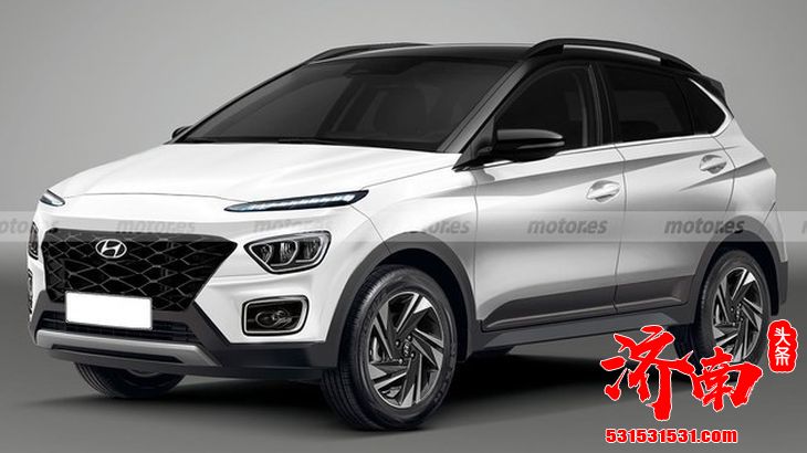 现代Bayon渲染图曝光 定位于小型SUV 整体造型更前卫