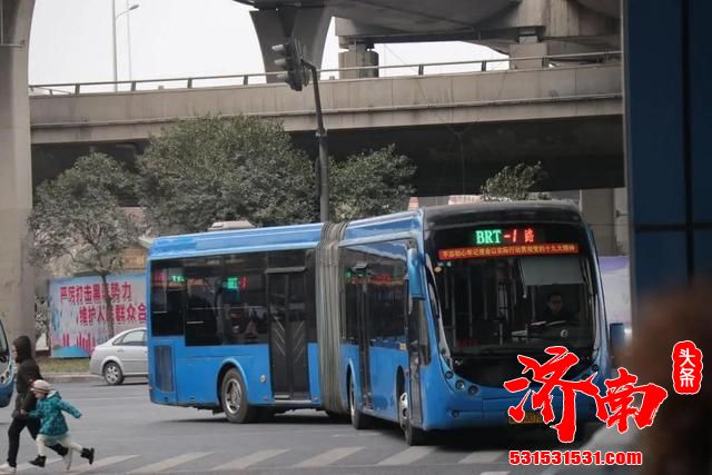 济南全市快速公交系统中的“老大哥”—BRT-1号线