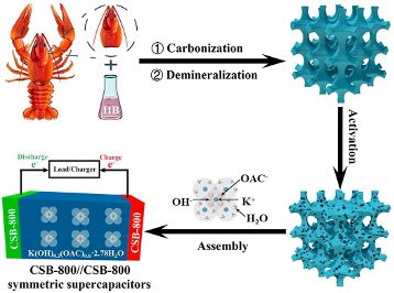 小龙虾“硬核外衣”有大用途，可用来制备高性能电极材料