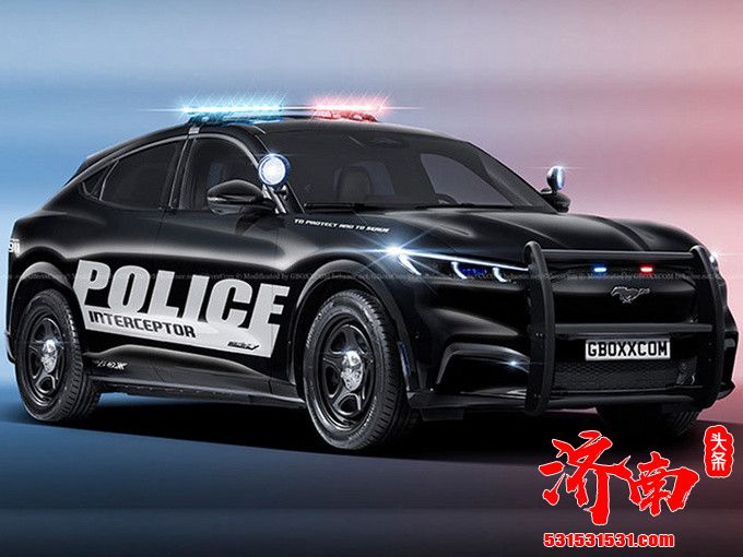 福特Mustang Mach-E新车曝光 采用警车涂装 搭双电机四驱