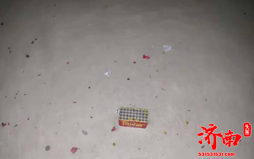 济南市公安局钢城区分局城子坡派出所接报警称有人燃放烟花
