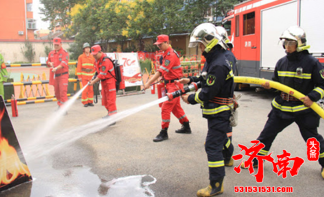 济南历下区千佛山街道应急救援站 有这样一群小红人 他们全年无休 坚守在保卫辖区居民的岗位