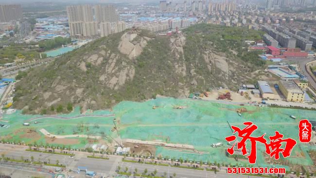 济南药山西侧区域 洋涓湖公园已经开工建设