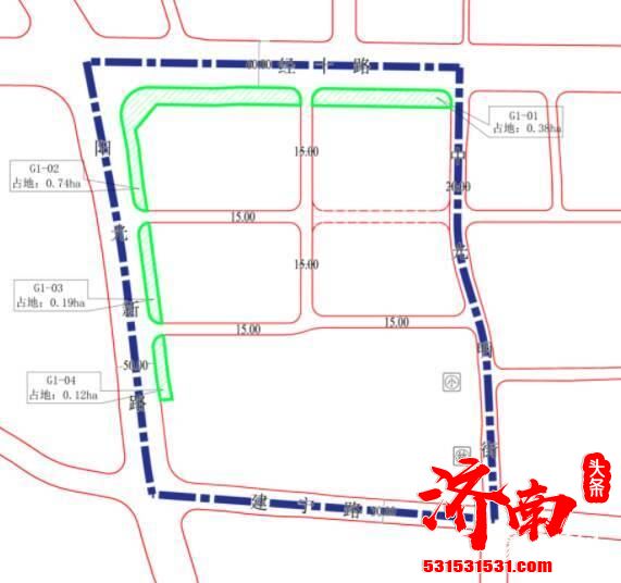 济南市自然资源和规划局公布了英雄山片区01街区和八里桥片区04街区的控制性详细规划