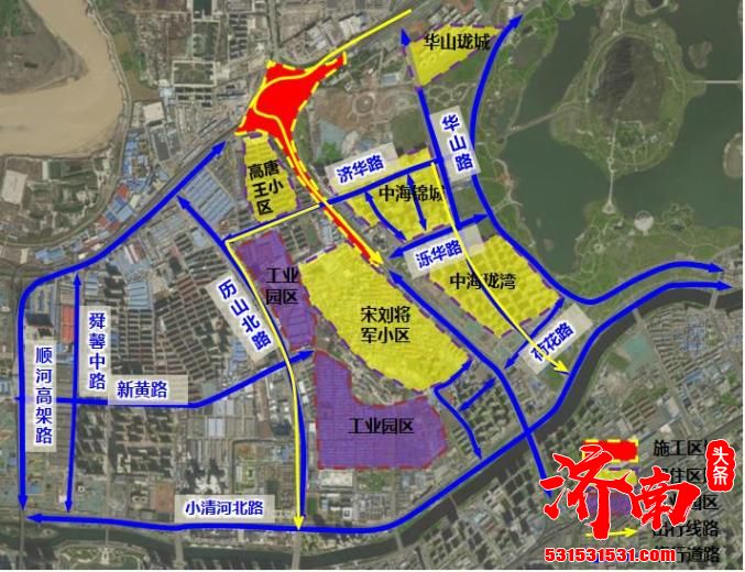 济南零点立交桥和二环东高架北端改造建设开工在即请绕行