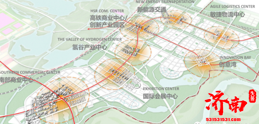 济南新旧动能转换起步区国土空间规划建设5大城市功能组团