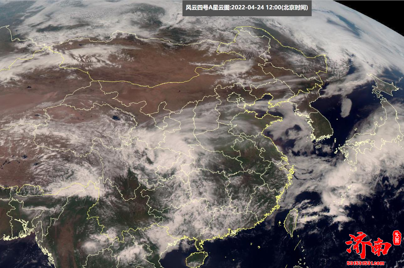 4月24日-4月25日，我国黄河以南将有不少地方面临激烈雷暴等恶劣天气