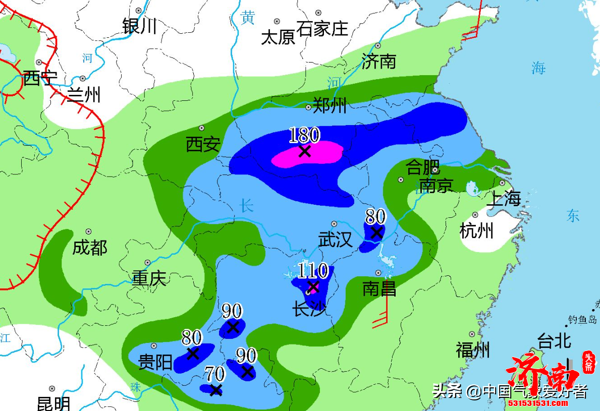 4月24日-4月25日，我国黄河以南将有不少地方面临激烈雷暴等恶劣天气