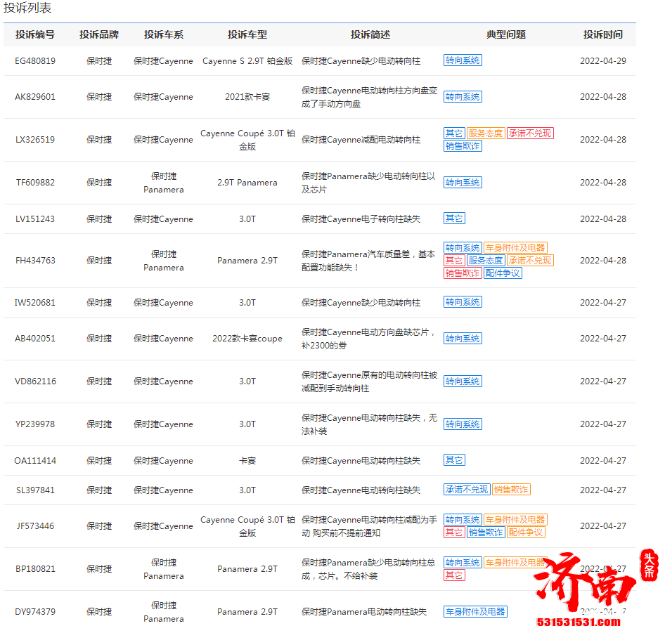 保时捷因“减配门”被车主集体维权 部分车主已顺利退车