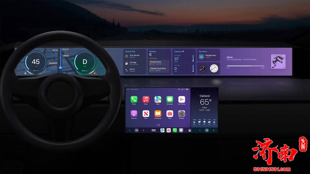 苹果全球开发者大会用 3 分钟展示全新CarPlay，每辆车都可以变成 Apple Car