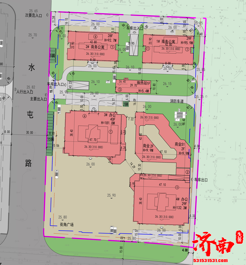 济南市天桥区北湖片区,原恒大滨河左岸D8地块181.8米超高层项目（恒大滨河广场）或将取消