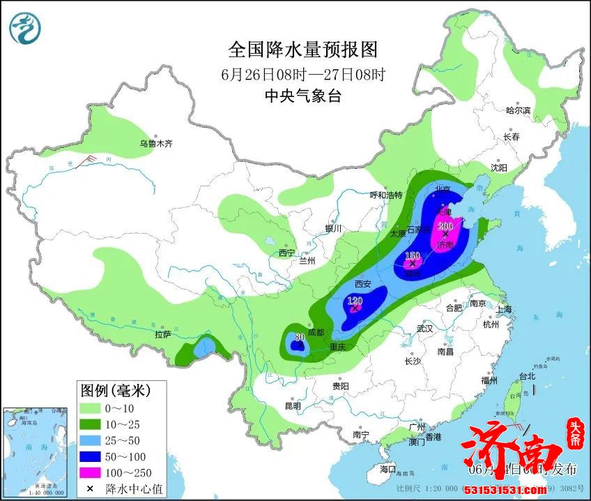 济南暴雨将至 注意防范 阵风8-10级伴有雷电