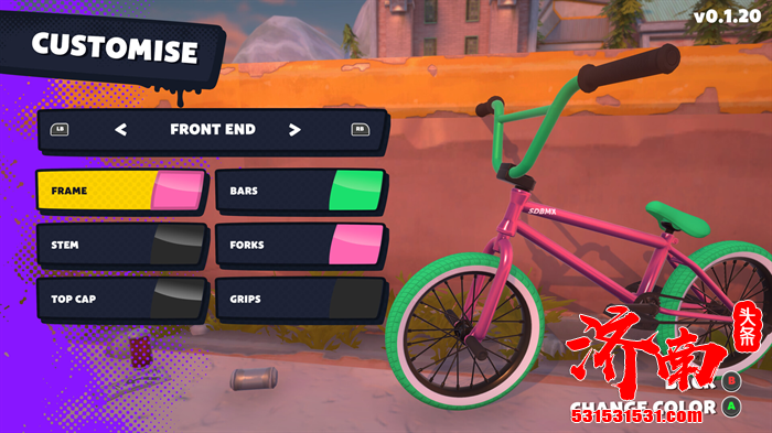 街机风格极限运动游戏《Streetdog BMX》正式登陆 Steam 平台