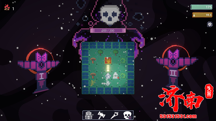 主打黑暗永夜世界观的单人生存策略游戏《永夜的光塔（Dark Grid）》