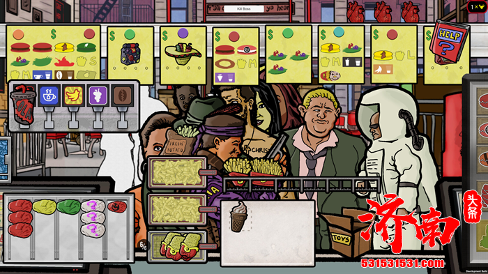 快节奏混乱美式快餐店经营游戏《DESTROYER BURGER》