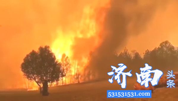 四川省凉山州西昌市突发森林大火对部分路段实施紧急交通管制