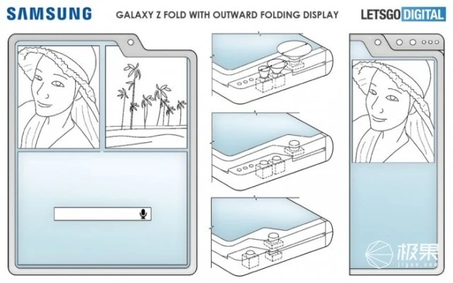 三星Galaxy Z Fold Lite专利图曝光 有望2021年上市