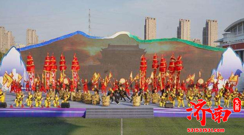 安徽省第五届全民健身运动会在滁州开幕 并且举行了群众文体表演