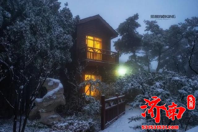 济南南部山区又下雪了！其实趵突泉雪景也很美！