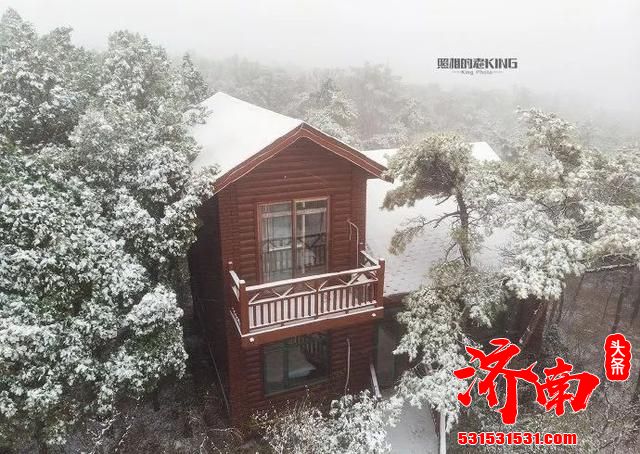 济南南部山区又下雪了！其实趵突泉雪景也很美！