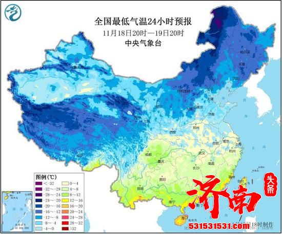 市气象台：济南本周的最低气温可到-14℃