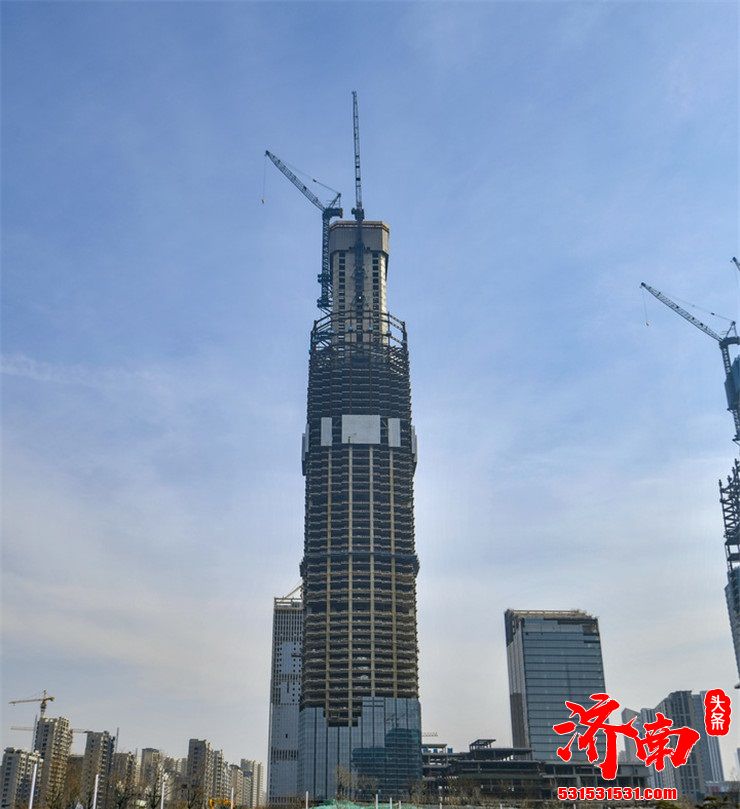 济南第一高楼将达到428米 建成后将成为山东第一高楼！