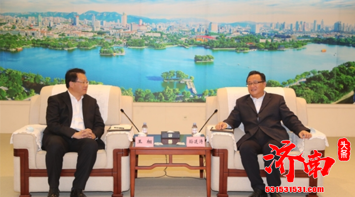 济南市长在龙奥大厦会见华能山东发电有限公司党委书记王栩一行