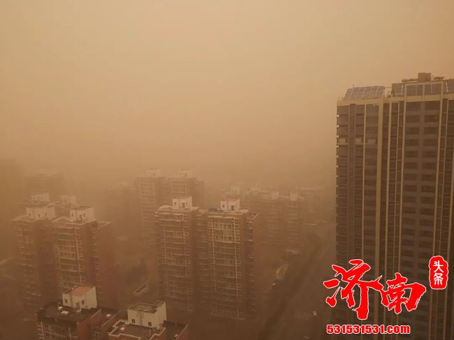 沙尘南下至淮河一线 12省市仍有沙尘天气
