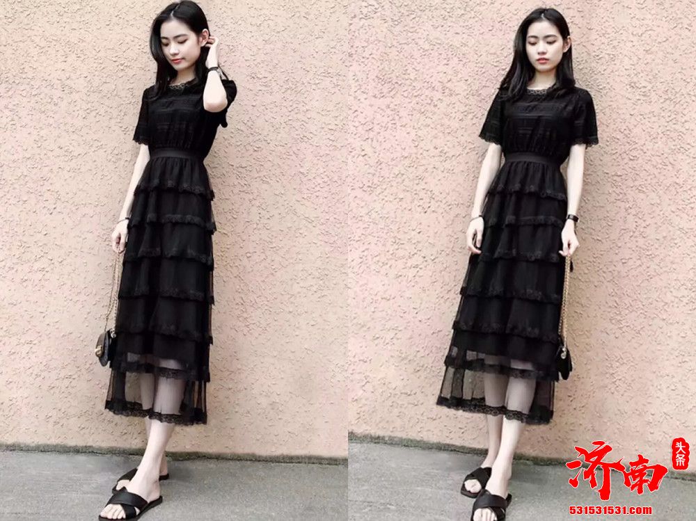 夏季很流行的黑色连衣裙优雅又显瘦早穿上早变美！