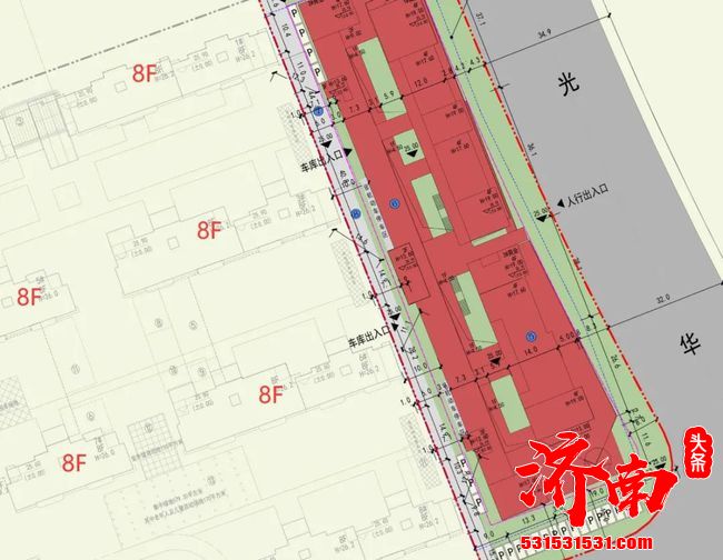 济南自规局网站发布了华山片区西B-2地块的建设工程批前公示