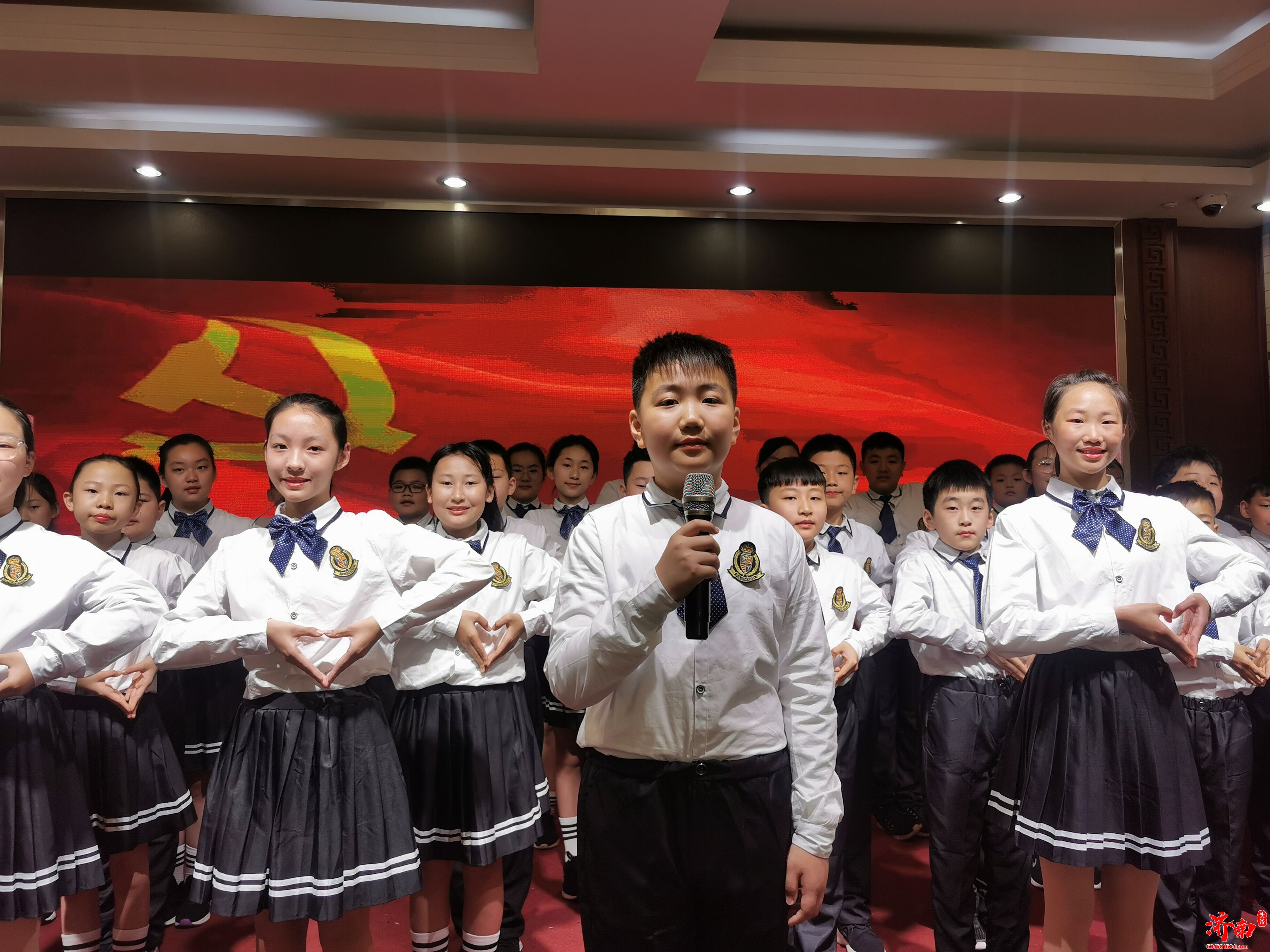 济南市博文小学举行“喜迎建党 100 周年，五个100 伴成长”主题系列活动