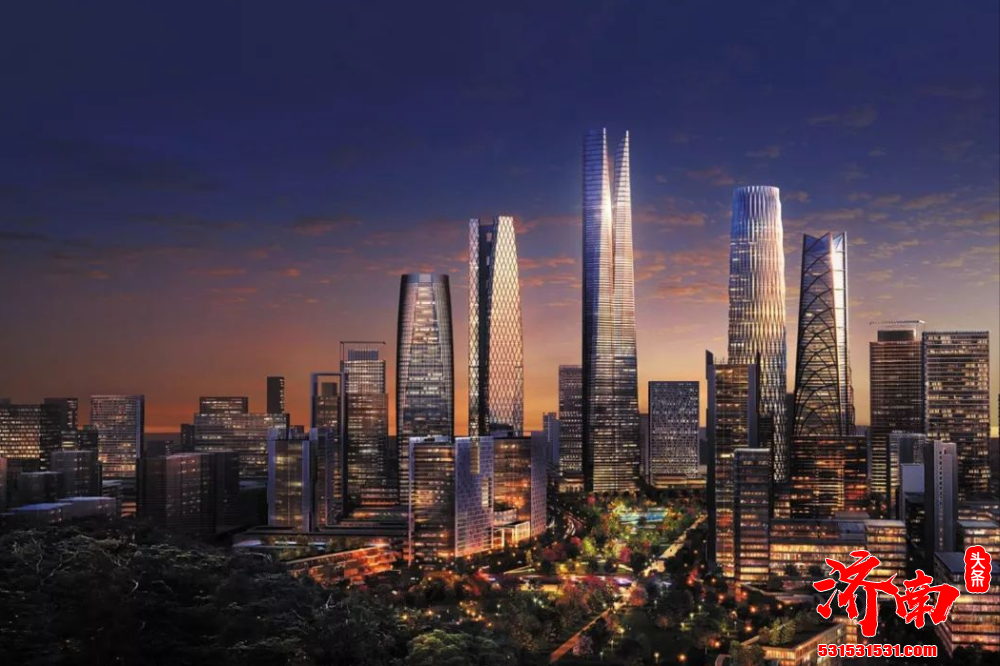 CBD项目核心区济南平安金融中心 明年大家就能见到这座超高的建筑了
