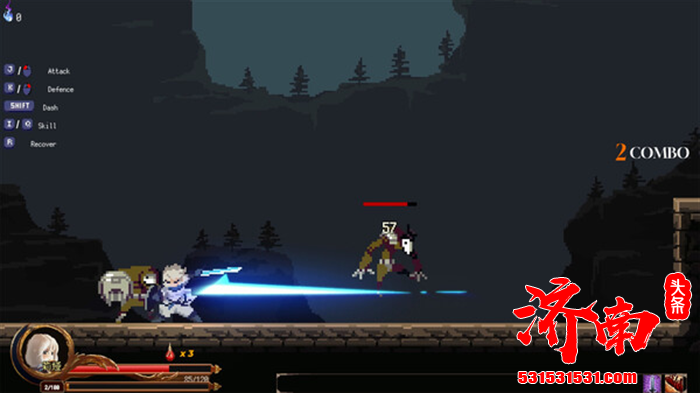 横版像素风2D动作肉鸽游戏《巨神的遗址》Steam游戏平台开启playtest