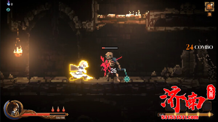 横版像素风2D动作肉鸽游戏《巨神的遗址》Steam游戏平台开启playtest
