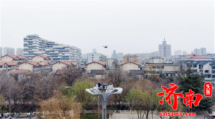 济南落下的首颗“智慧棋子”：集成无人机自动机库的智慧灯杆