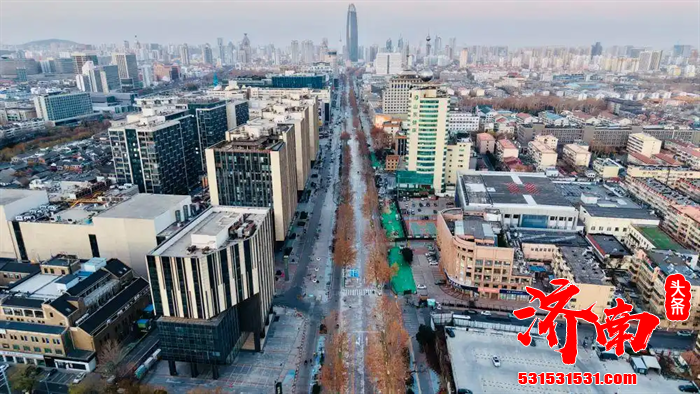 济南泉城路老旧街区改造提升项目（一期）首段正式通车