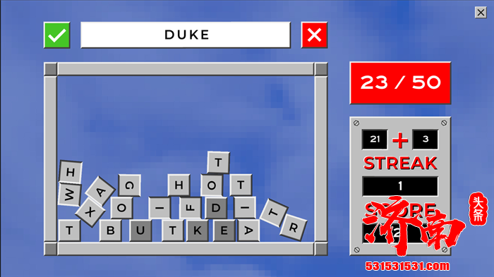 主打休闲打字 + 拼词挑战的文字类游戏《Word95》在 Steam 平台正式上线